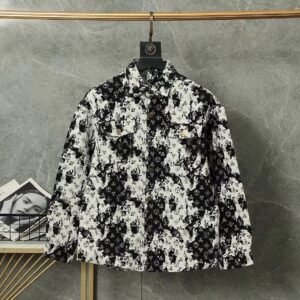 LV Cowboy Series Trendy Black and White Coat