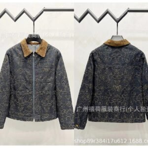 LV denim retro-style jacket