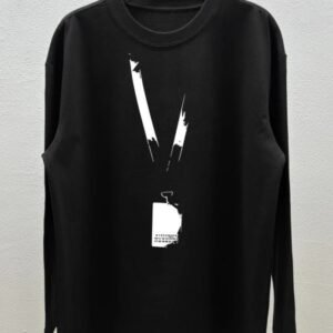Maison Margiela simple style black long-sleeve