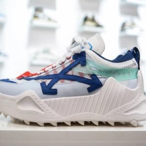 Off-White casual style white and blue sports shoes
