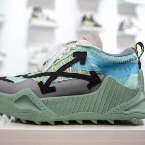Off-White Grey-Green Trendy and Cool Sports Shoes