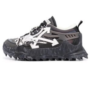 Off-White Arrow Wind Black and Gray Sneakers