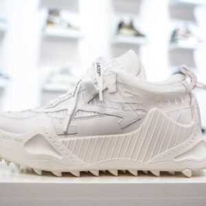 Off-White deconstructed style white sports shoes