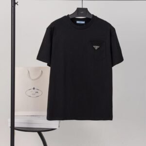 Prada minimalist style black T-shirt
