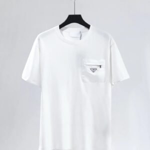 Prada minimalist style white T-shirt