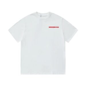 Prada minimalist style white T-shirt