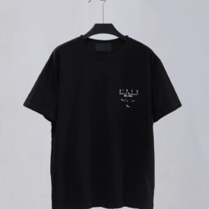 Prada printed minimalist black T-shirt