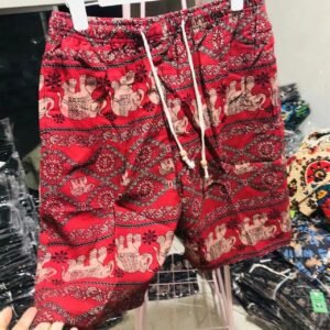 China Selected retro-style red shorts