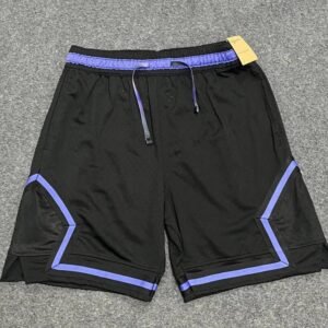 China Selected Sporty Black and Purple Shorts
