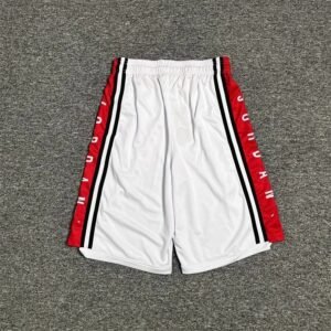 China Selected Sporty Red and White Shorts