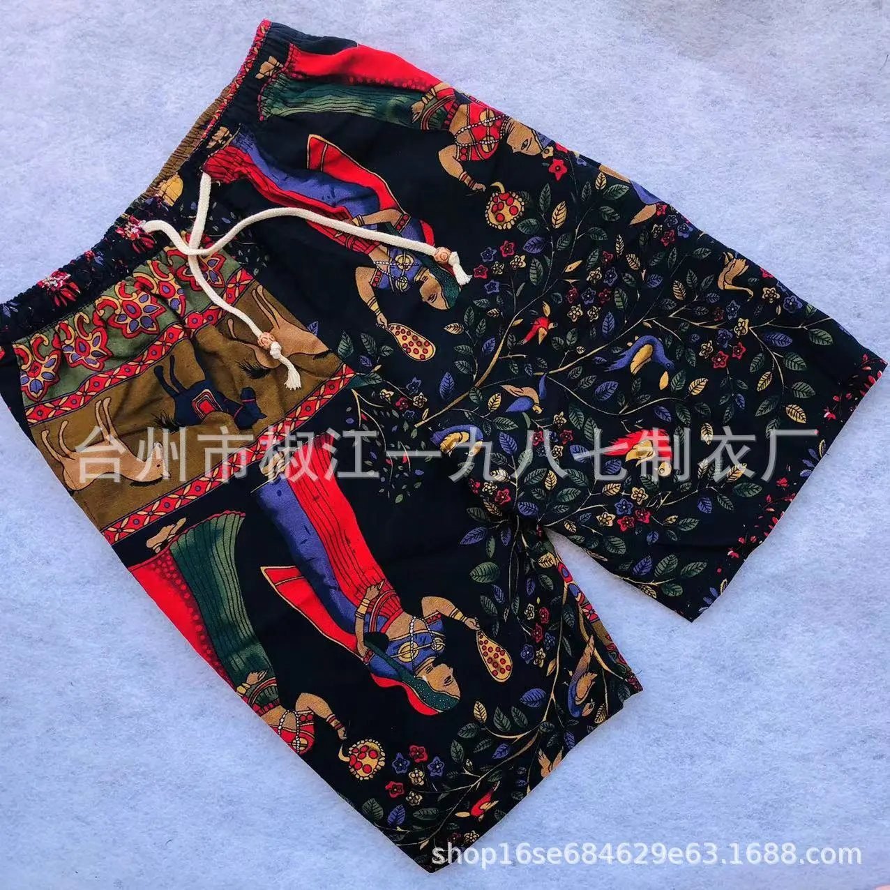 China Selected Ethnic Style Printed Shorts