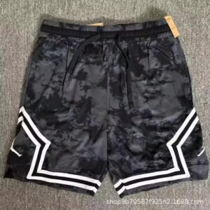 China Selected Tie-Dye Style Black Shorts