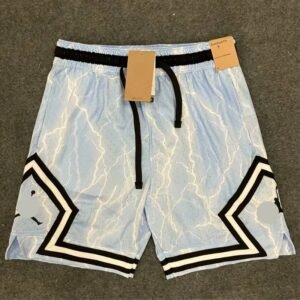 China Selected Lightning Wind Light Blue Shorts