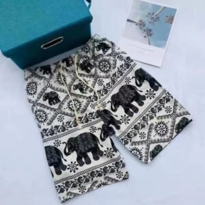 China Selected Elephant Print Shorts