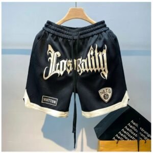 LV letter print style shorts