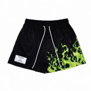 China Selected Flame Wind Black Shorts