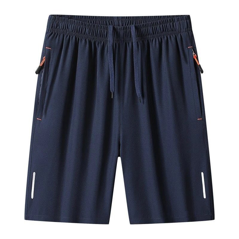 China Selected Casual Style Navy Blue Shorts