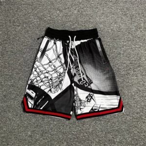 China Selected black and white shorts of the trendy brand.