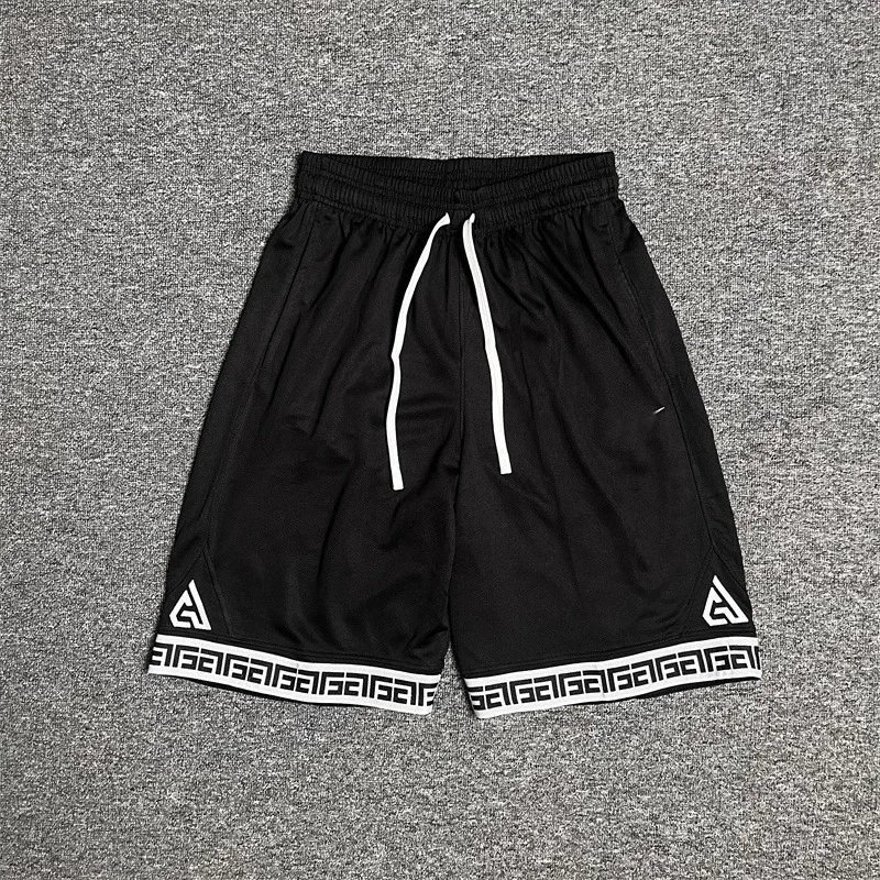 China Selected Trendy Brand Casual Style Black Shorts