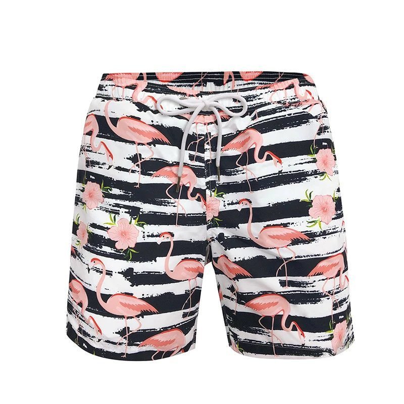 China Selected Flamingo Print Shorts