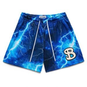BKTSQD Lightning Wind Blue Shorts