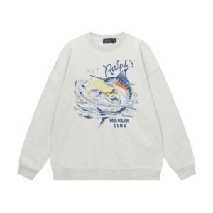 Ralph Lauren Marin Club Light Grey Sweatshirt