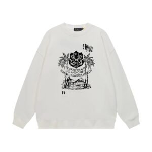 Ralph Lauren retro-style white sweatshirt