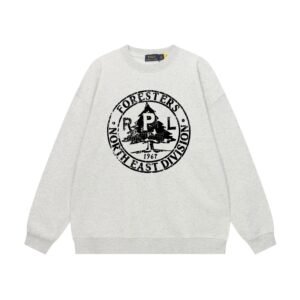 Ralph Lauren grey-toned retro-style sweatshirt