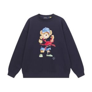 Ralph Lauren bear print navy blue sweatshirt