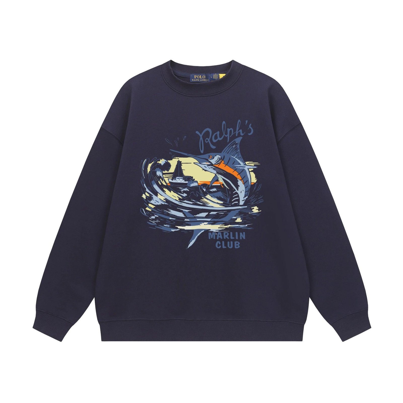 Ralph Lauren Marin Club Navy Blue Sweatshirt
