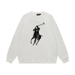 Ralph Lauren Polo Retro Style White Sweatshirt