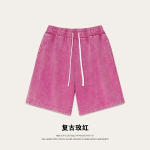 China Selected retro rose red shorts
