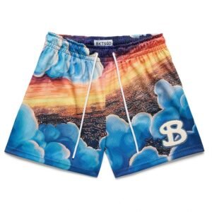 "China Selected Cloudscape Wind Shorts"