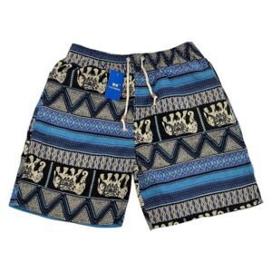 China Selected National Style Blue and Black Shorts