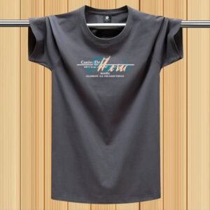 China Selected trendy style dark gray T-shirt