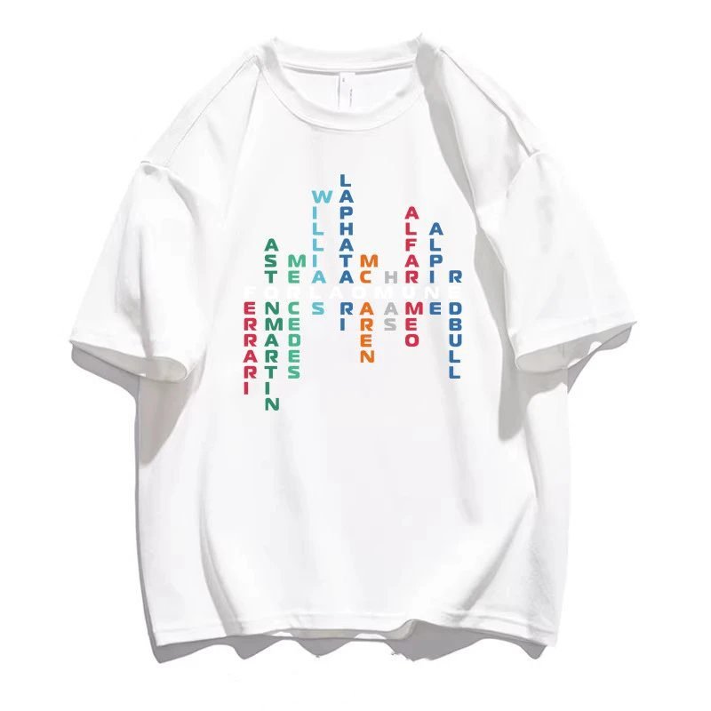 China Selected letter-printed white T-shirt