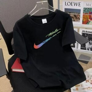 Nike gradient-style black T-shirt