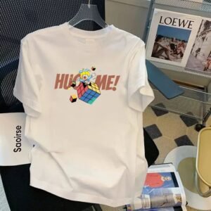 China Selected Fun Cartoon White T-shirt