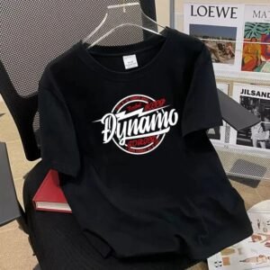 China Selected retro-style black short-sleeved shirt