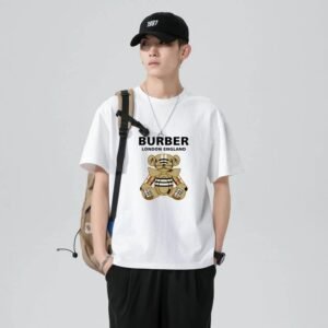 BURBER Bear Print White T-shirt