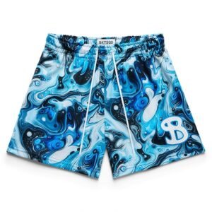 China Selected Trendy Blue-Black Shorts