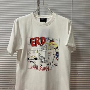 Graffiti-style ERD white T-shirt