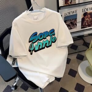 China Selected colorful letter style T-shirts