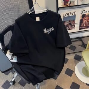 Impress Trendy Brand Simple Black T-shirt