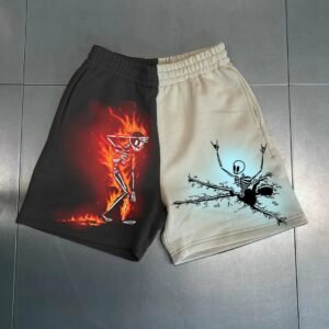 China Selected Skull Trend Brand Color-blocking Shorts
