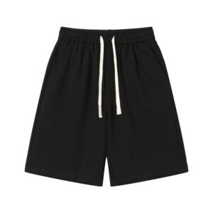 China Selected Basic Casual Black Shorts