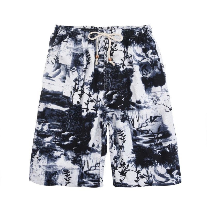 China Selected ink-wash style shorts