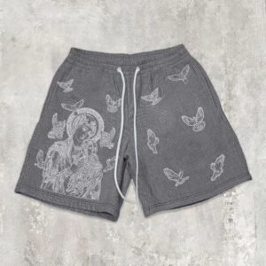 China Selected religious style dark gray shorts