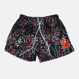 China Selected Alphabet Print Wind Shorts