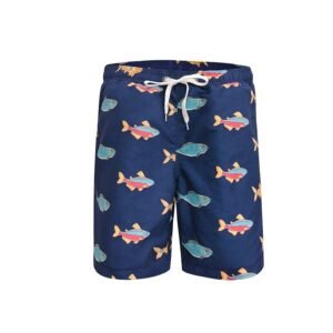 China Selected Fish Pattern Casual Shorts